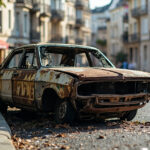 , , , ,  - Epave voiture - Vitry-Sur-Seine / Val-de-Marne