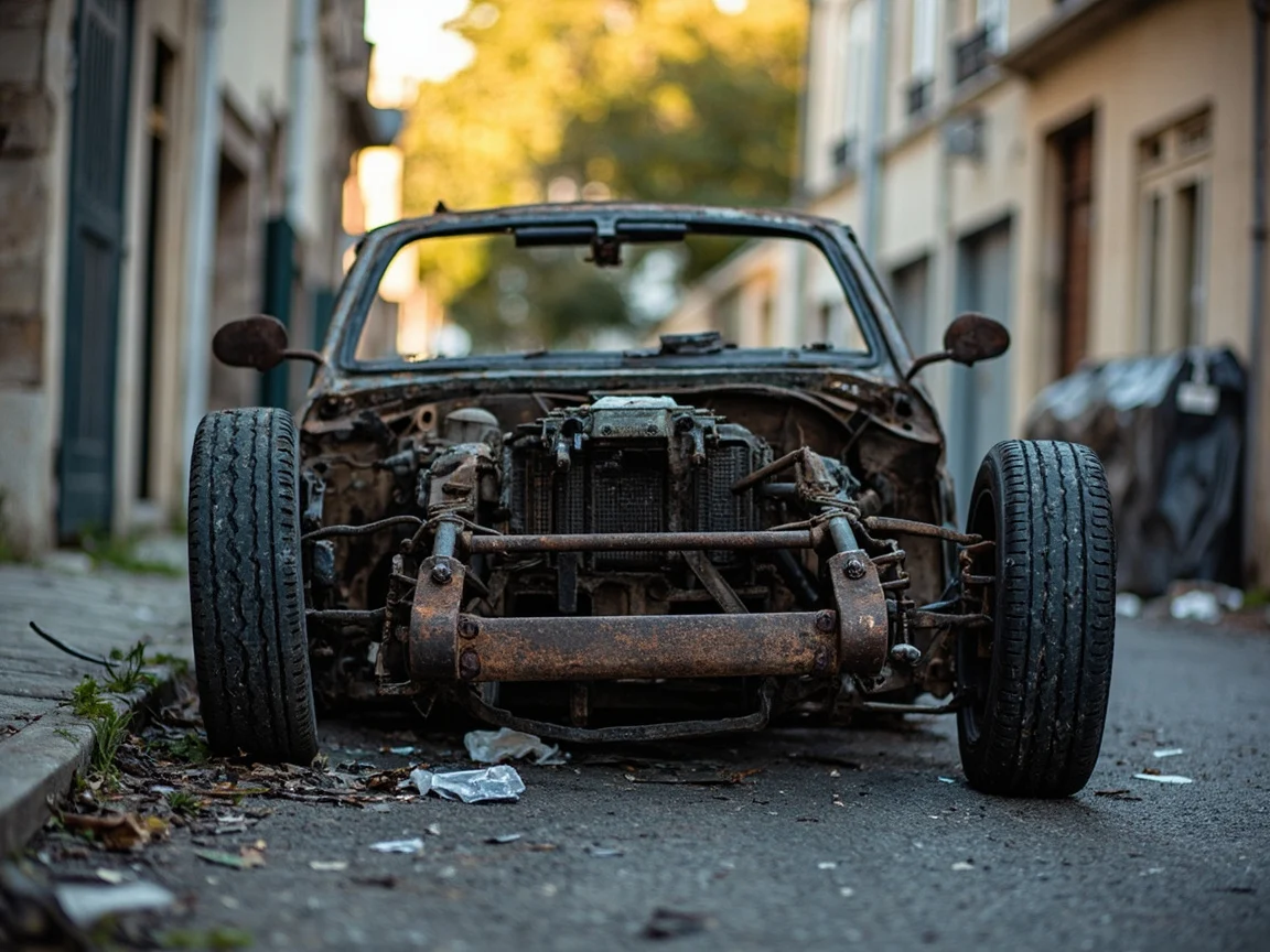 Epave voiture &middot; image &agrave; la une