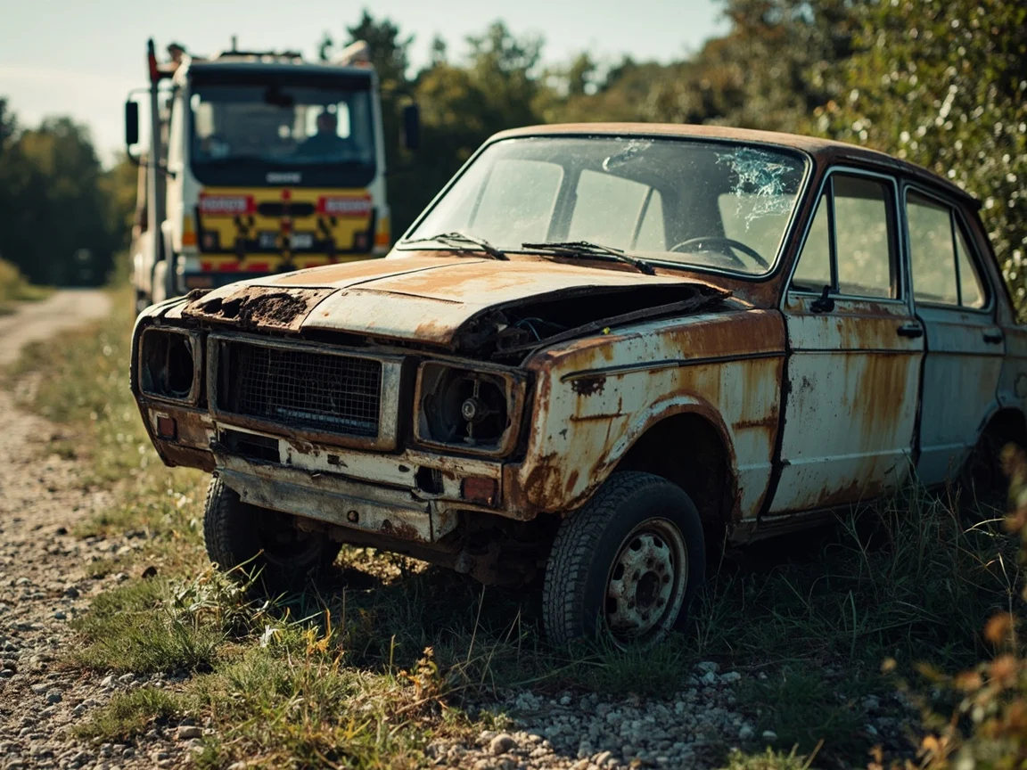 Epave voiture &middot; image &agrave; la une