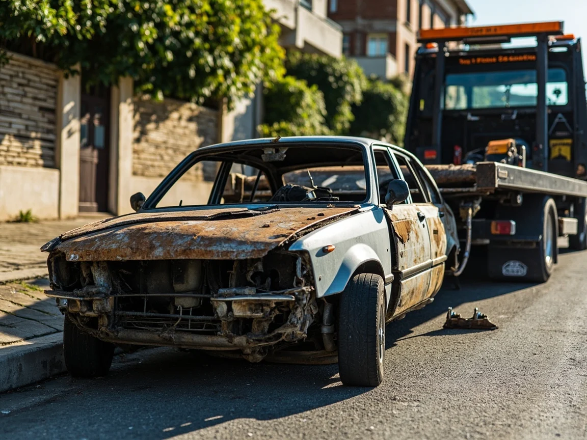 Epave voiture &middot; image &agrave; la une