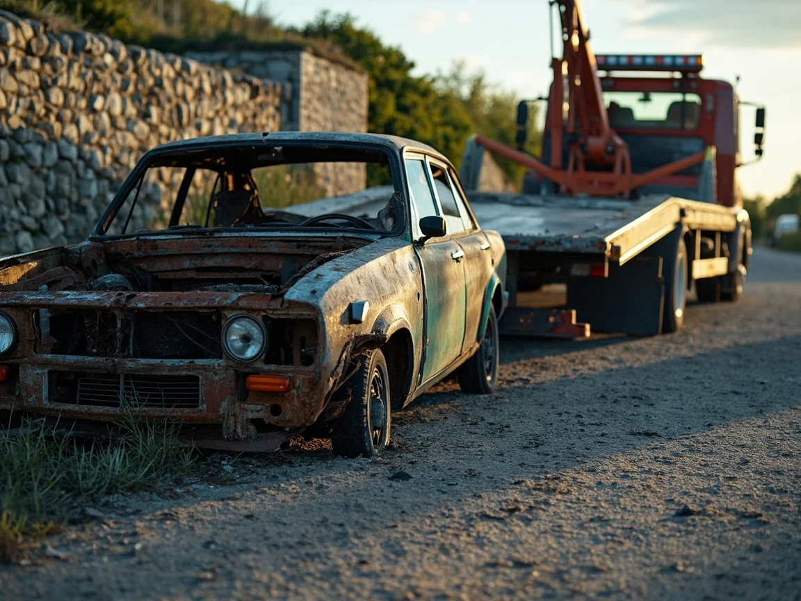 Epave voiture &middot; image &agrave; la une