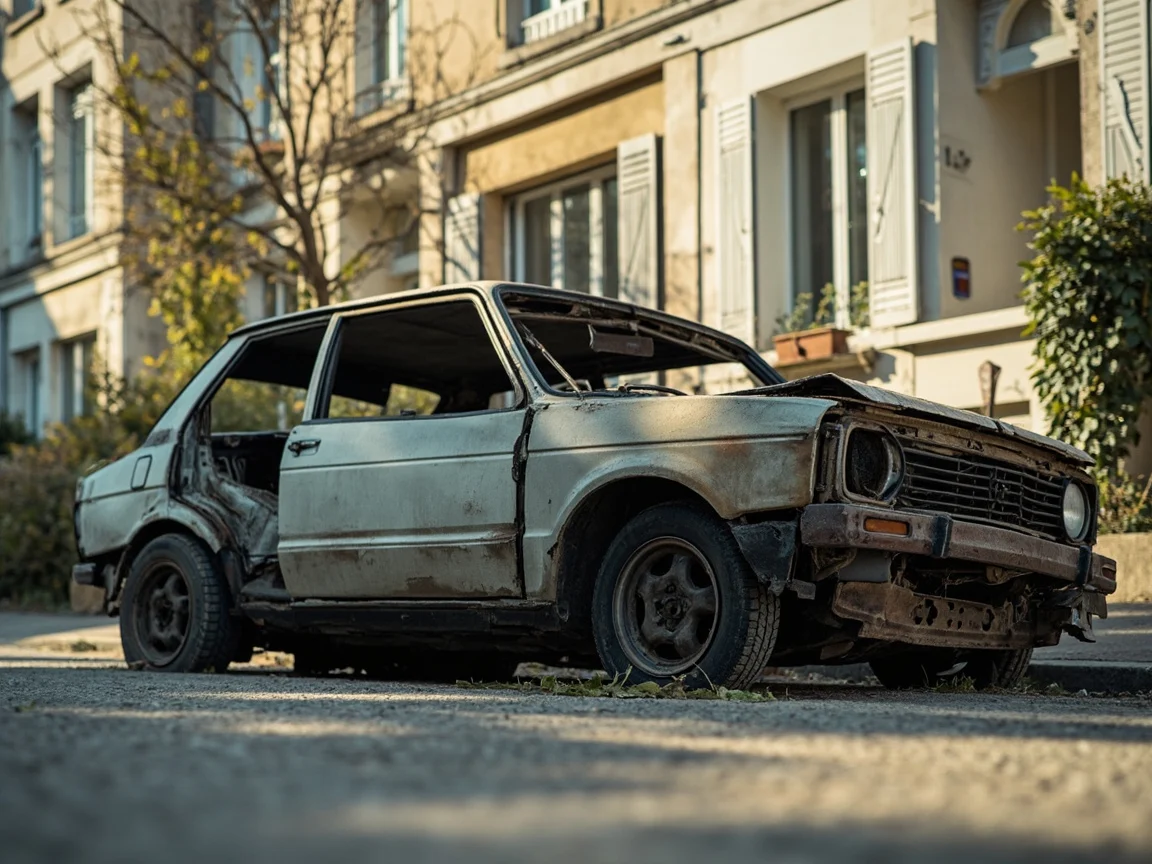Epave voiture &middot; image &agrave; la une