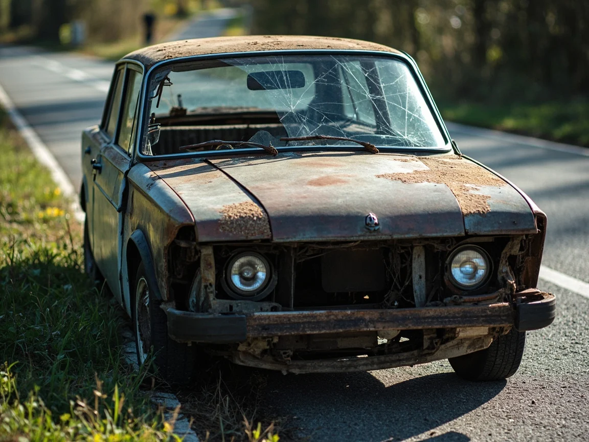 Epave voiture &middot; image &agrave; la une