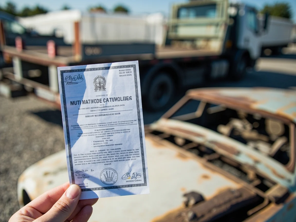 Certificat de destruction v&eacute;hicule &middot; image &agrave; la une