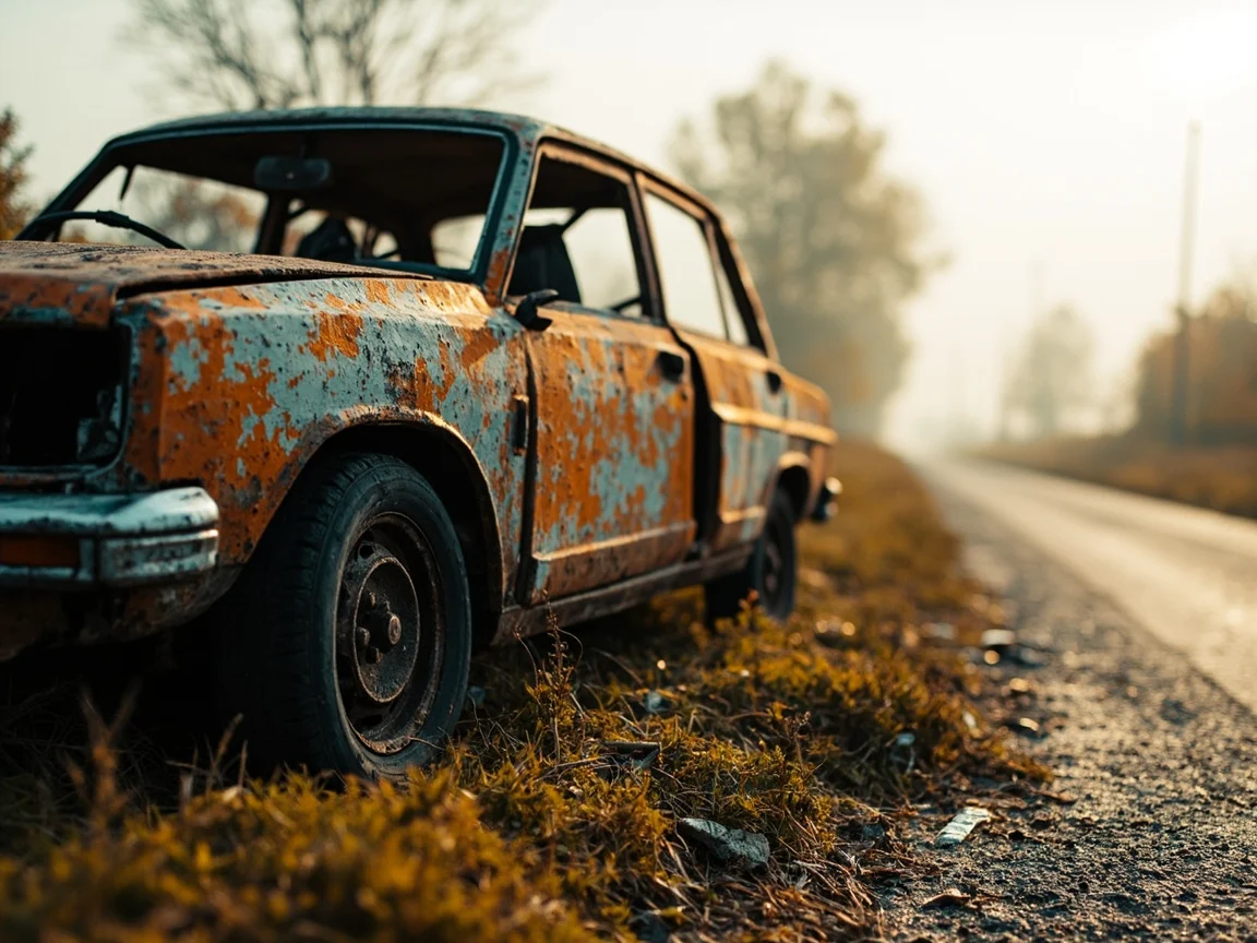Epave voiture &middot; image &agrave; la une