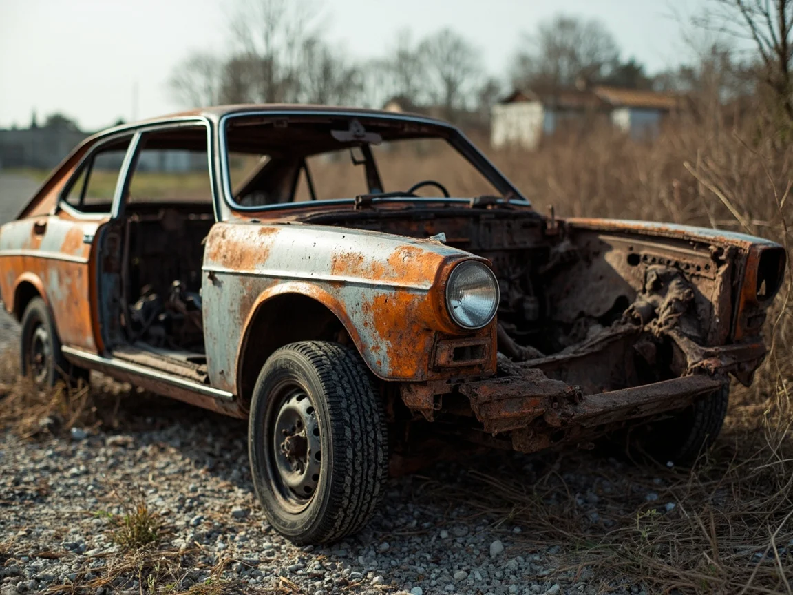 Epave voiture &middot; image &agrave; la une