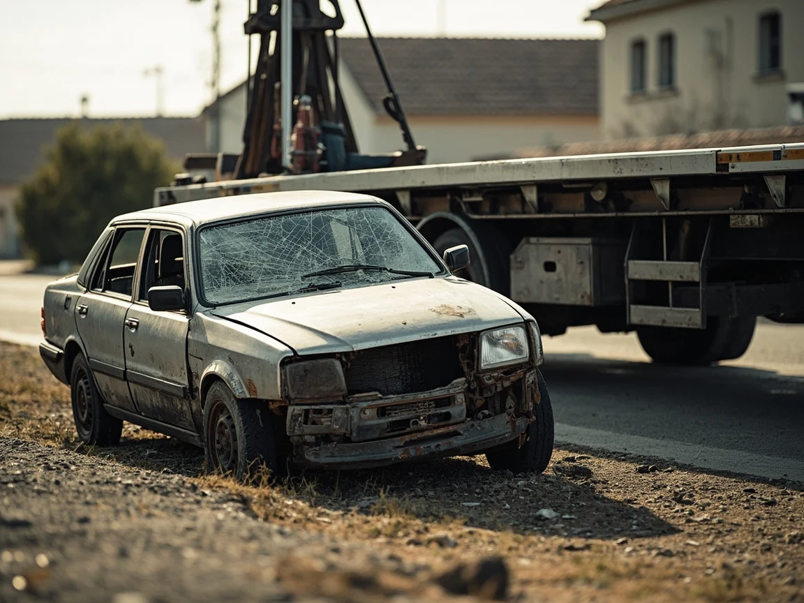 Epave voiture &middot; image &agrave; la une