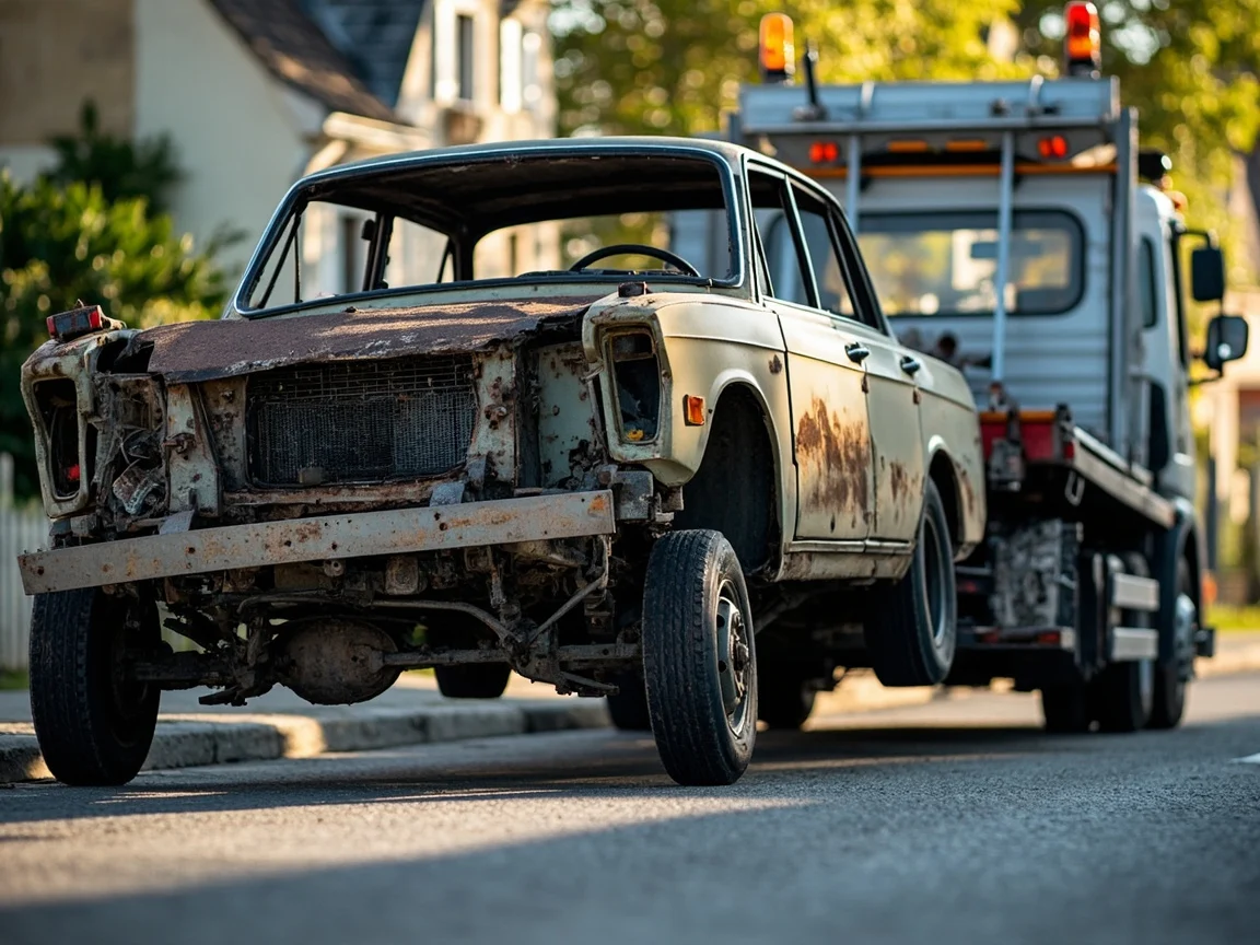 Epave voiture &middot; image &agrave; la une