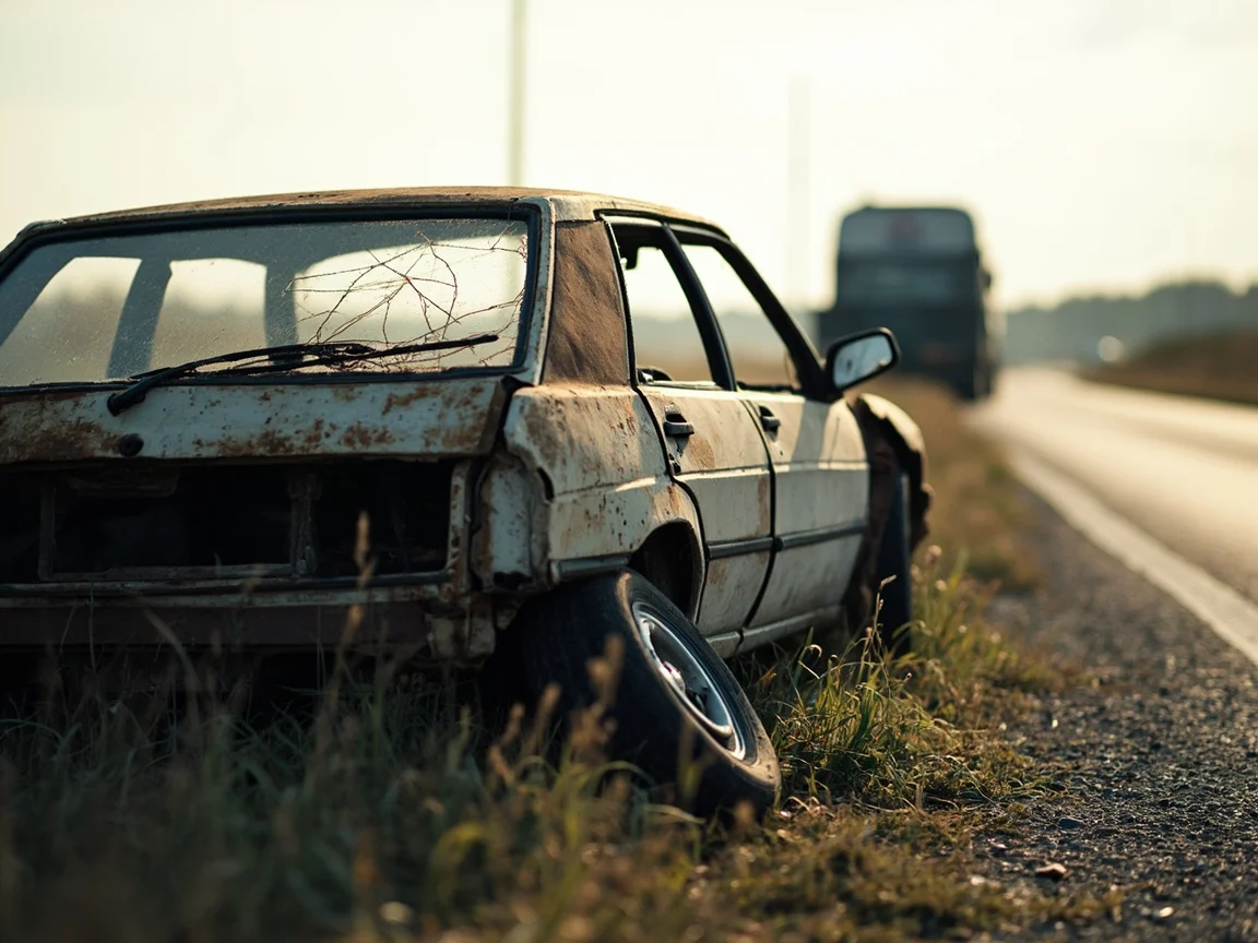 Epave voiture &middot; image &agrave; la une