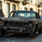 , , , ,  - Destruction voiture, Paris 6 (75006)
