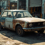 , , , ,  - Destruction voiture Seine-Saint-Denis (93) - Stains