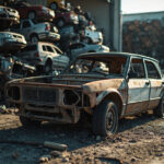 , , , ,  - Destruction voiture Janville-Sur-Juine (91510), Essonne