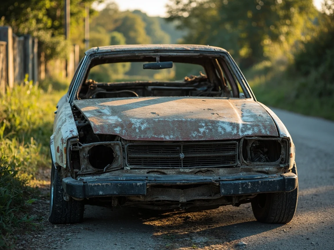 Epave voiture &middot; image &agrave; la une