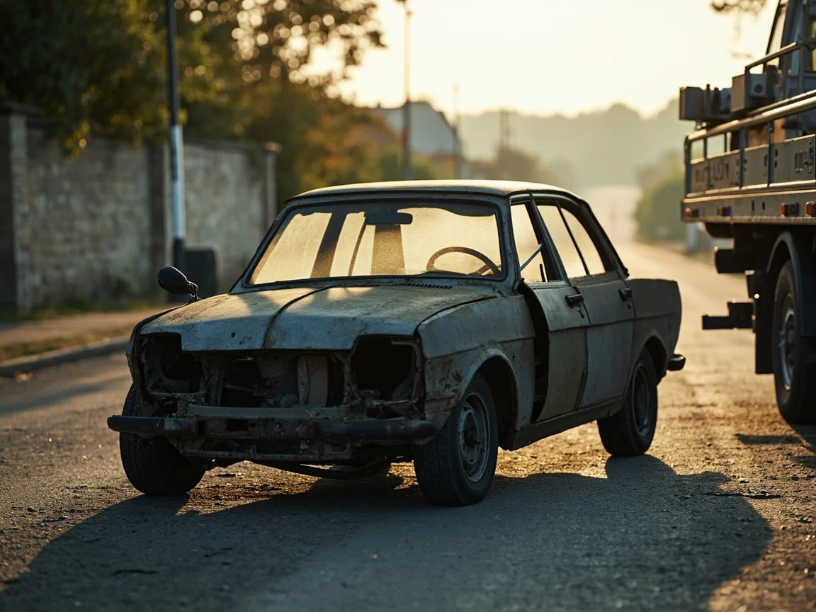 Epave voiture &middot; image &agrave; la une