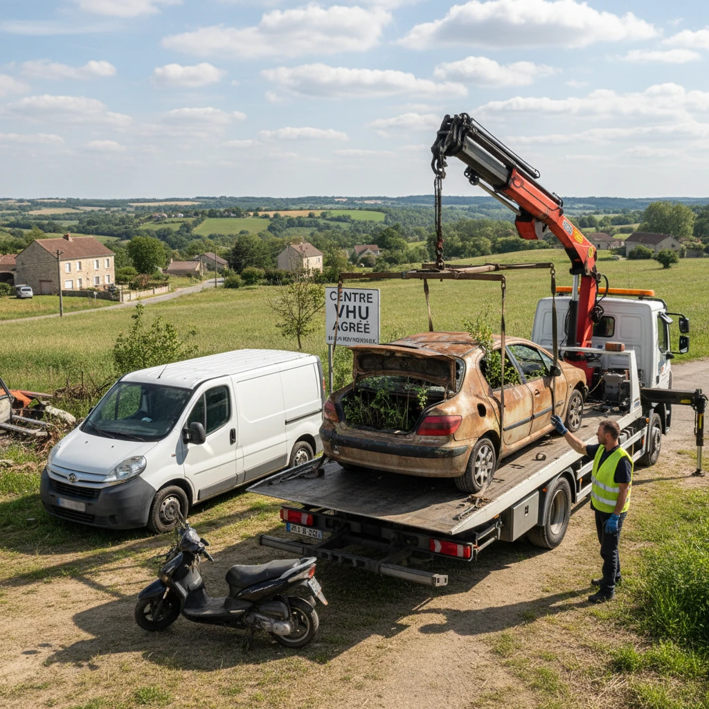 Epaviste gratuit, Enl&egrave;vement v&eacute;hicule hors d'usage, Epaviste D'Huison-Longueville 91590, Destruction voiture gratuite Essonne, Centre VHU agr&eacute;&eacute;