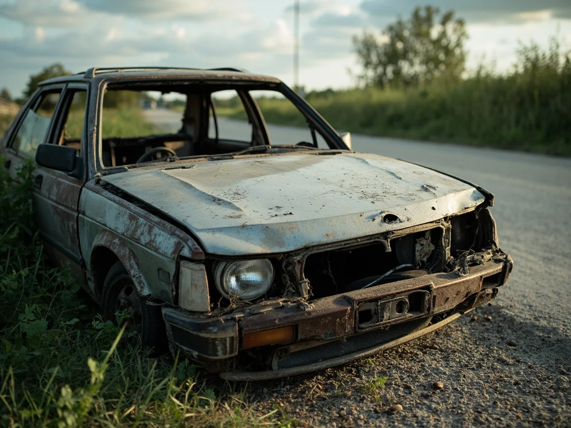Epave voiture &middot; image &agrave; la une
