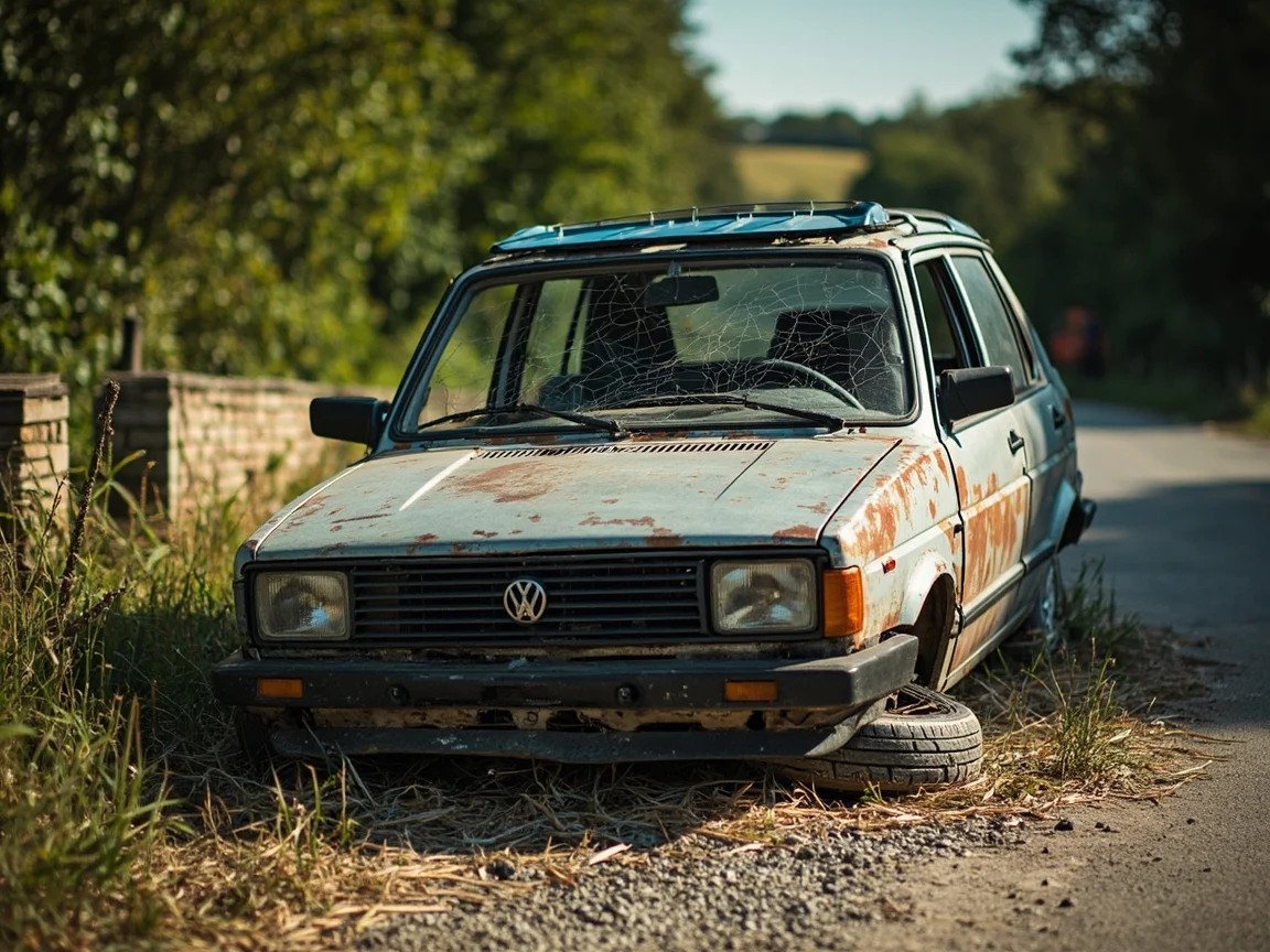 Epave voiture &middot; image &agrave; la une