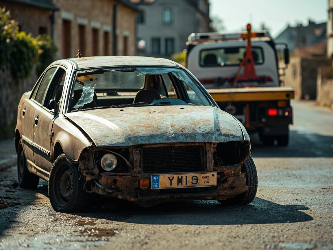 Epave voiture &middot; image &agrave; la une