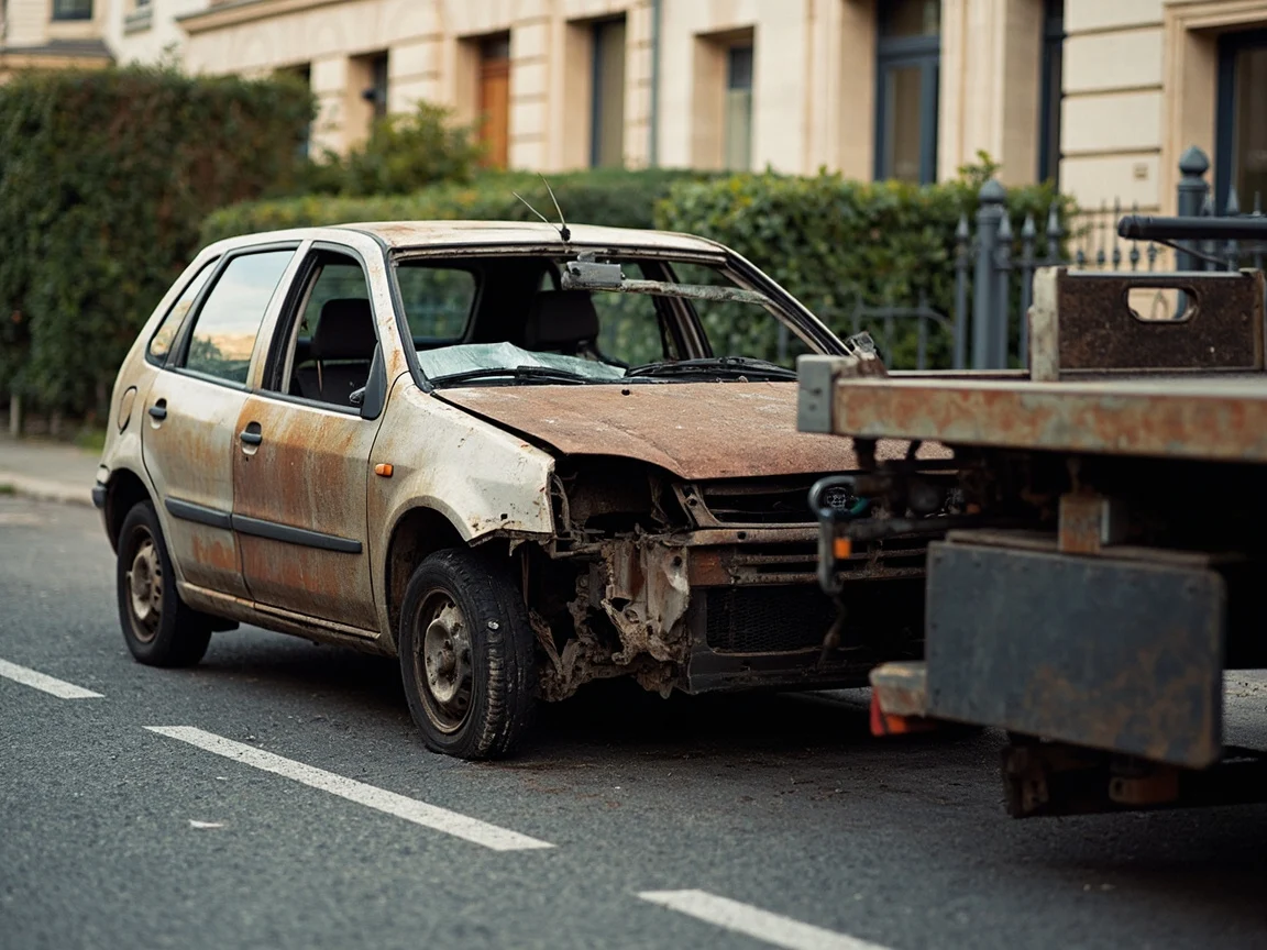Epave voiture &middot; image &agrave; la une
