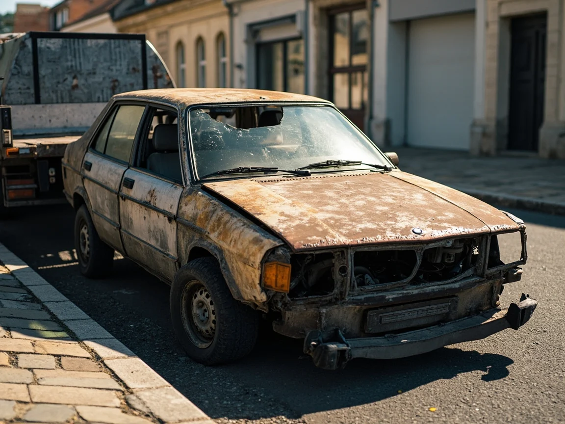 Epave voiture &middot; image &agrave; la une