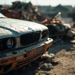 , , , ,  - Destruction voiture - Moisselles (95570) - 95