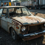 , , , ,  - Epave voiture - Aulnay-Sous-Bois, Seine-Saint-Denis (93600)
