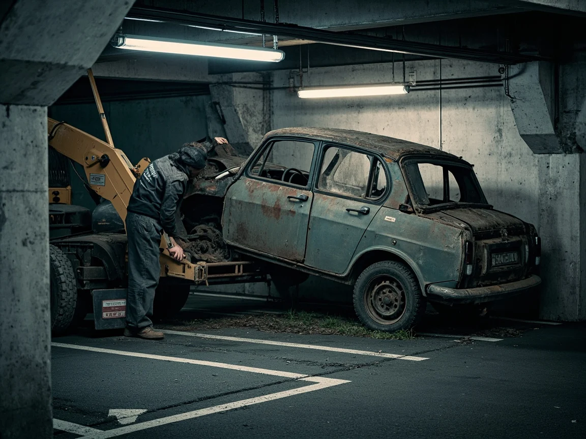Enl&egrave;vement &eacute;pave sous-sol / parking &middot; image &agrave; la une