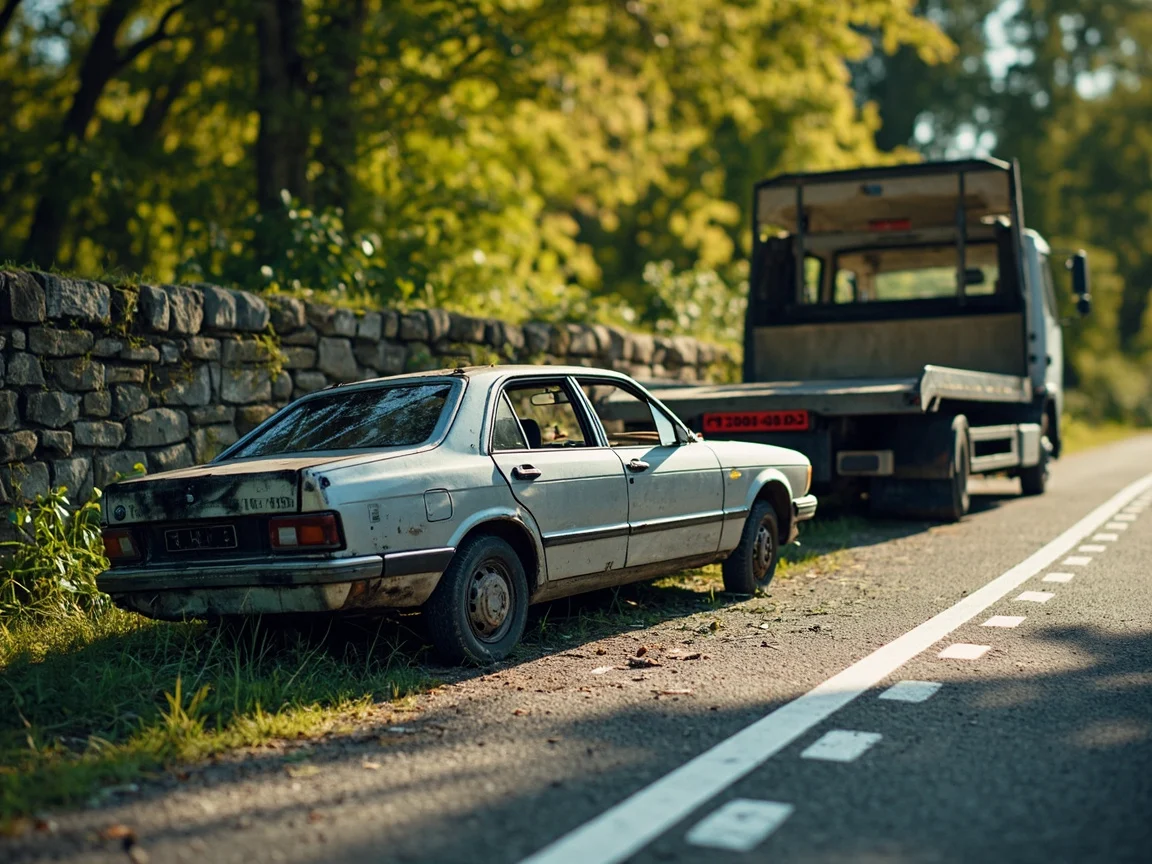 Epave voiture &middot; image &agrave; la une