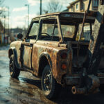 , , , ,  - Destruction voiture - Nogent-Sur-Marne / 94130 / 94