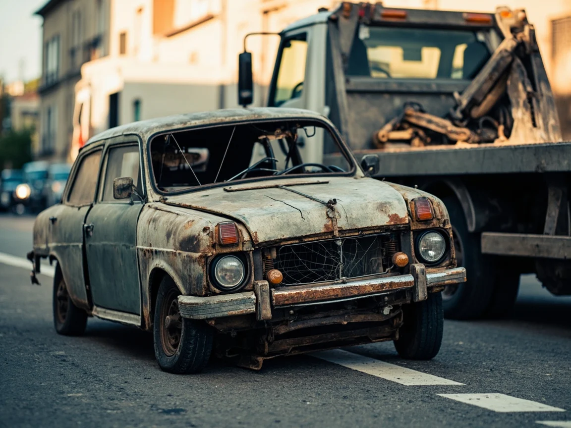 Epave voiture &middot; image &agrave; la une