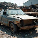 , , , ,  - Destruction voiture - Guernes - 78 - Yvelines