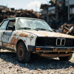 , , , ,  - Destruction voiture - Queue-Les-Yvelines - 78940, Yvelines