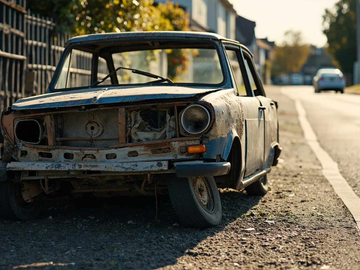 Epave voiture &middot; image &agrave; la une