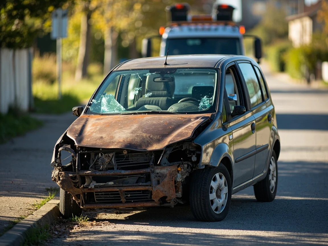 Epave voiture &middot; image &agrave; la une