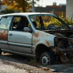 Epave voiture &mdash; Epave voiture - Verri&egrave;res-Le-Buisson / 91370 &middot; image &agrave; la une