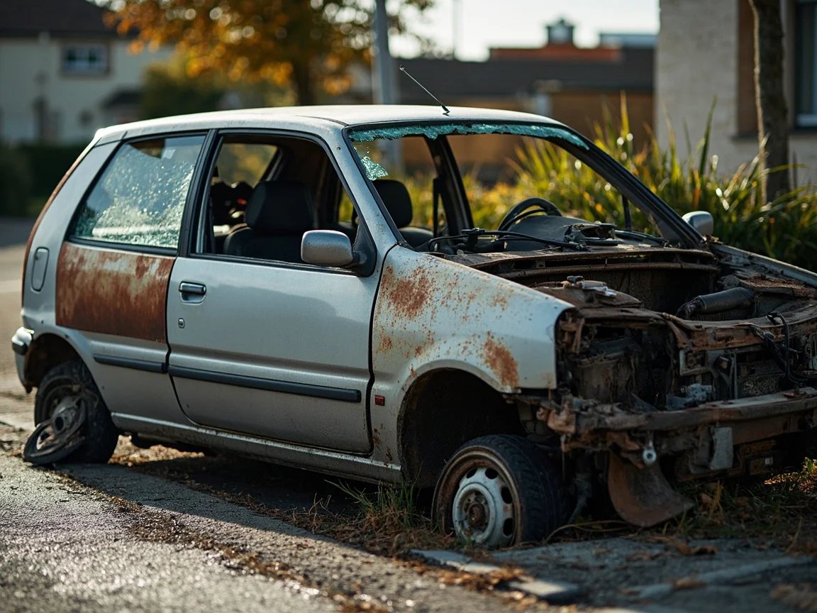 Epave voiture &middot; image &agrave; la une