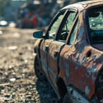 , , , ,  - Destruction voiture - 91 - Quincy-Sous-S&eacute;nart - 91480