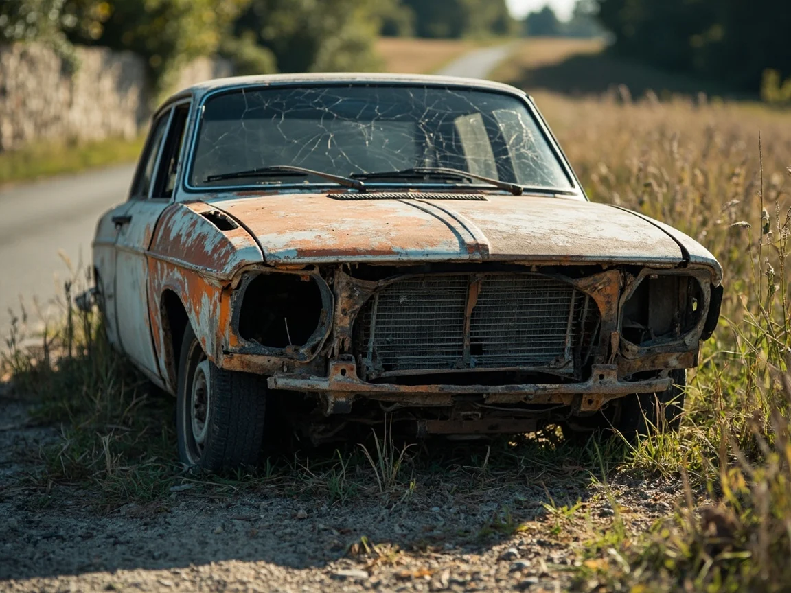 Epave voiture &middot; image &agrave; la une