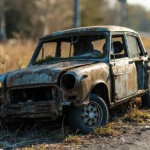 Epave voiture &mdash; Epave voiture Norville / Essonne &middot; image &agrave; la une