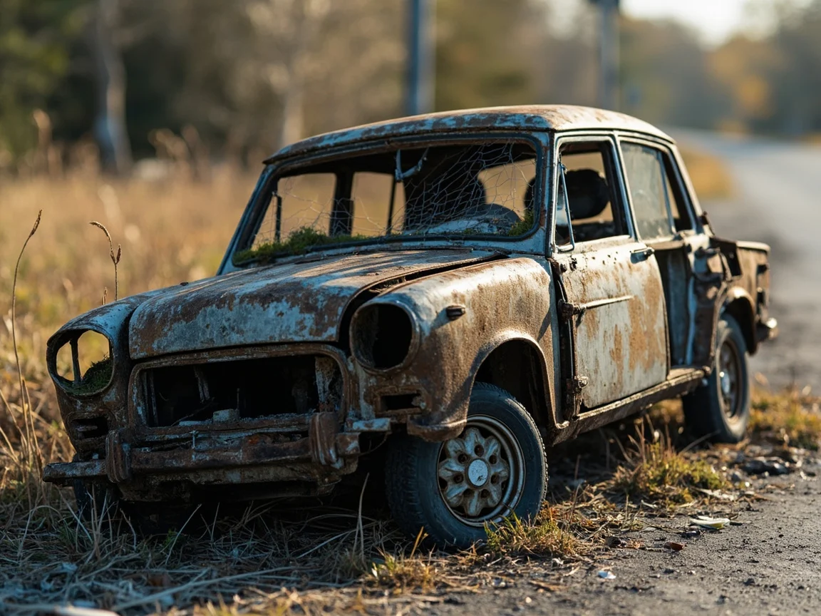 Epave voiture &middot; image &agrave; la une