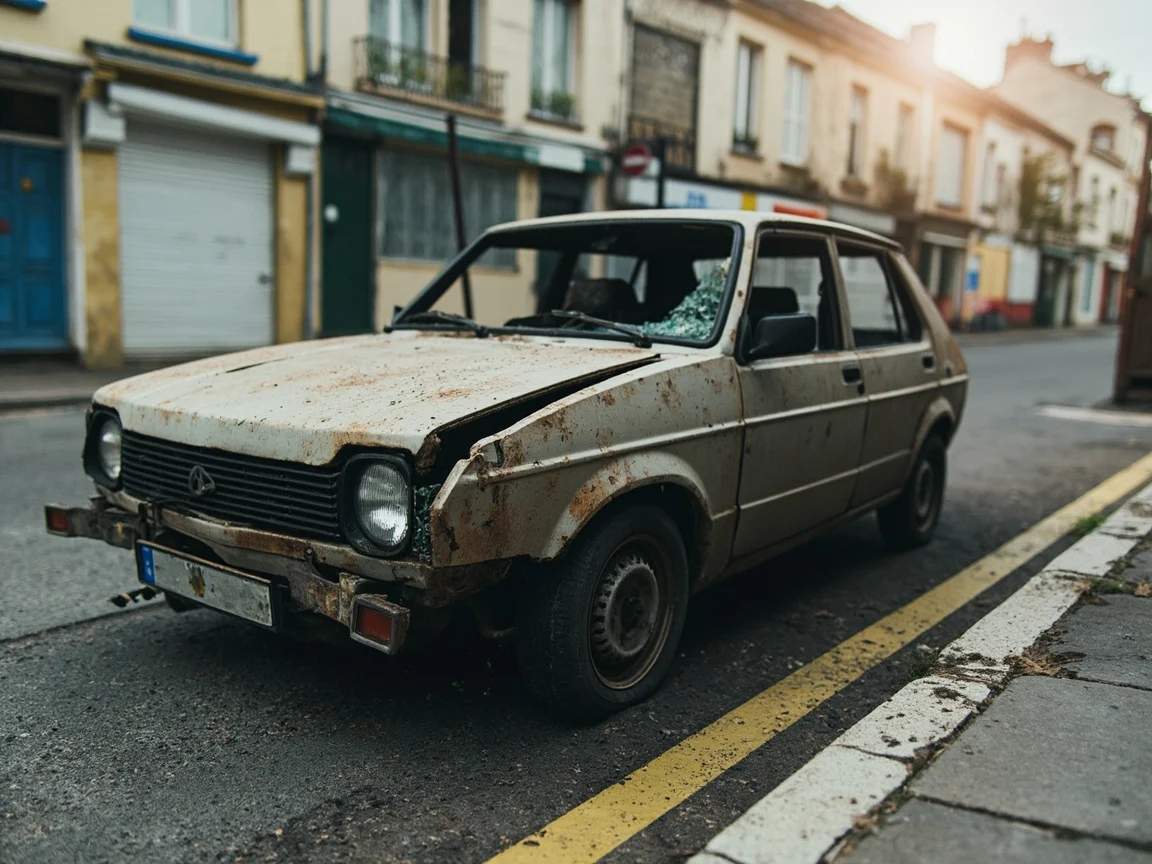 Epave voiture &middot; image &agrave; la une