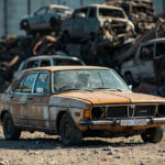 , , , ,  - Destruction voiture - Saint-Clair-Sur-Epte / 95770 / 95