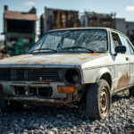 , , , ,  - Destruction voiture - Fontaine-Le-Port / 77