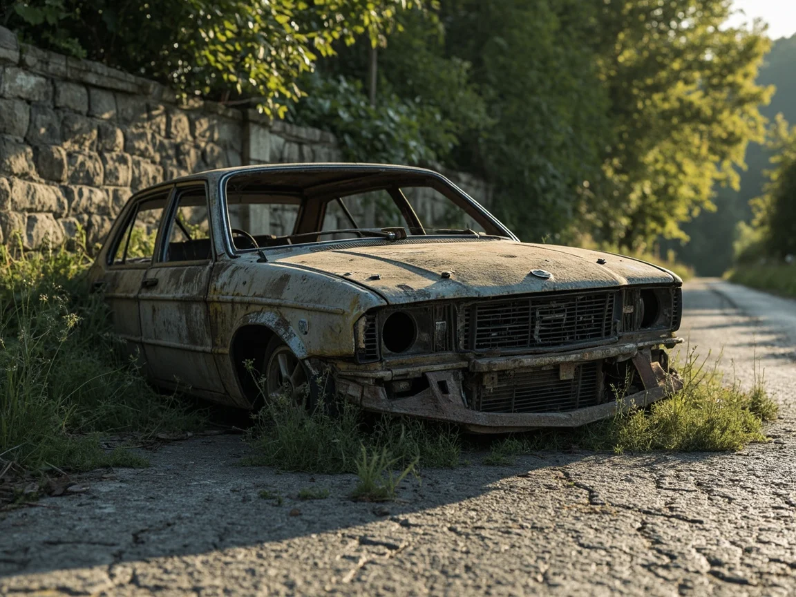 Epave voiture &middot; image &agrave; la une