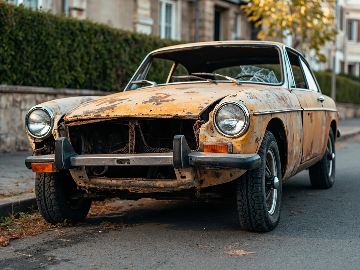Epave voiture &middot; image &agrave; la une