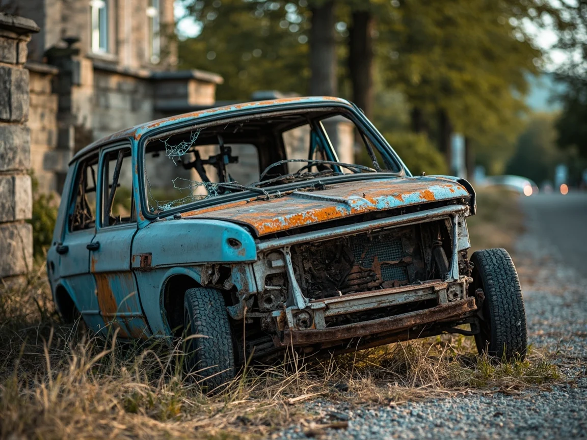 Epave voiture &middot; image &agrave; la une