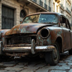 , , , ,  - Epave voiture - 75 - Paris 18 (75018)