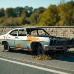 Epave voiture &mdash; Epave voiture - &Eacute;tiolles / Essonne &middot; image &agrave; la une