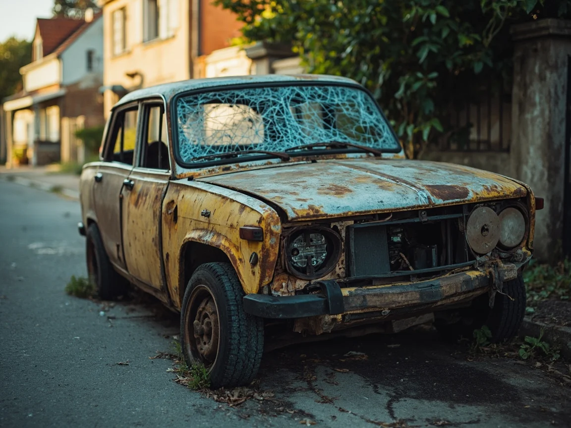 Epave voiture &middot; image &agrave; la une