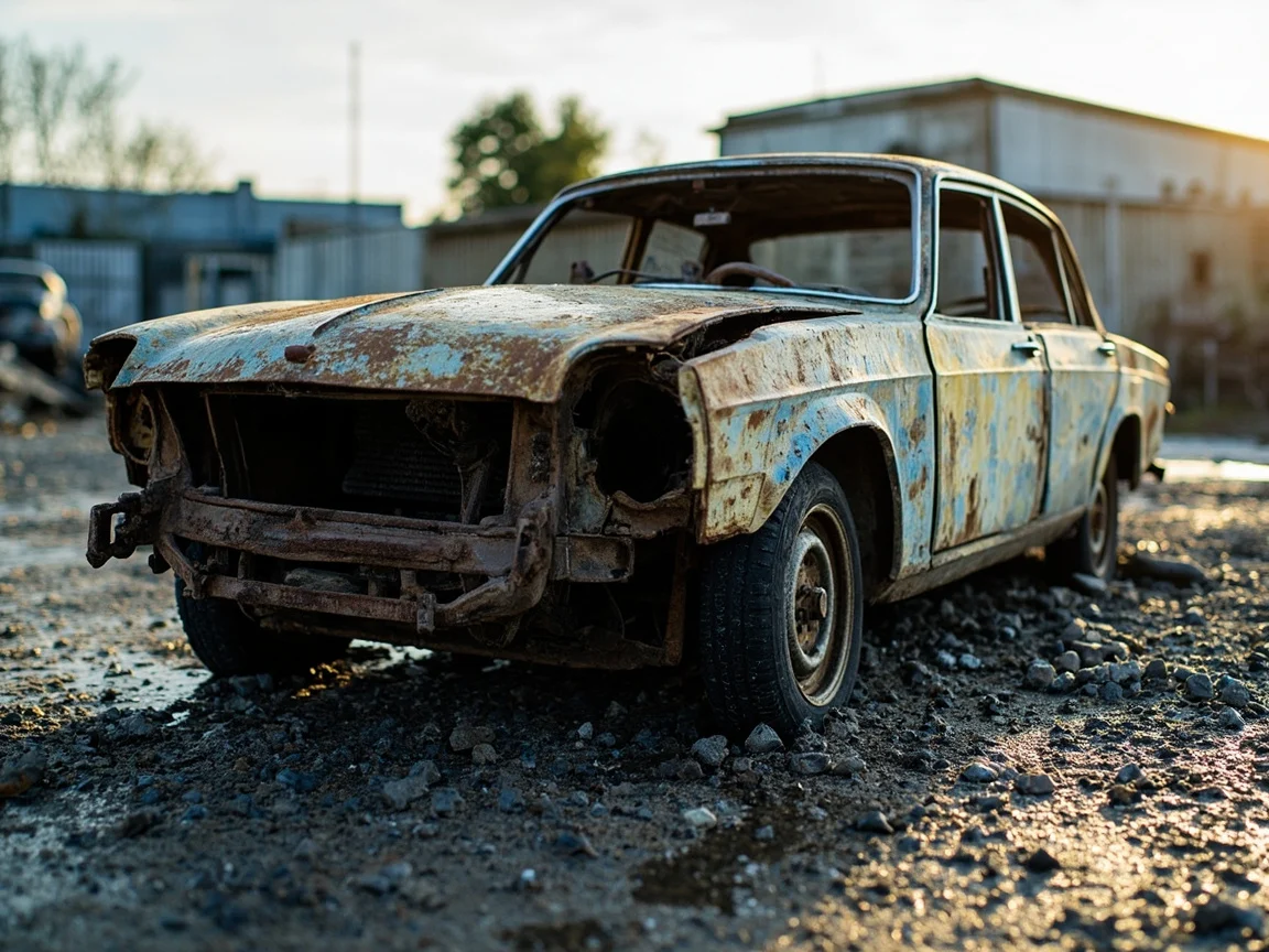 Epave voiture &middot; image &agrave; la une